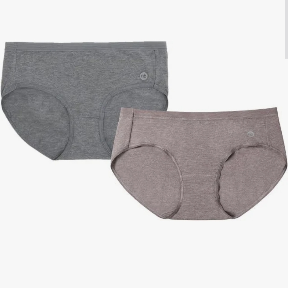 Nest Designs Bamboo Cotton Women's Basics Bikini Underwear (2 Pack)